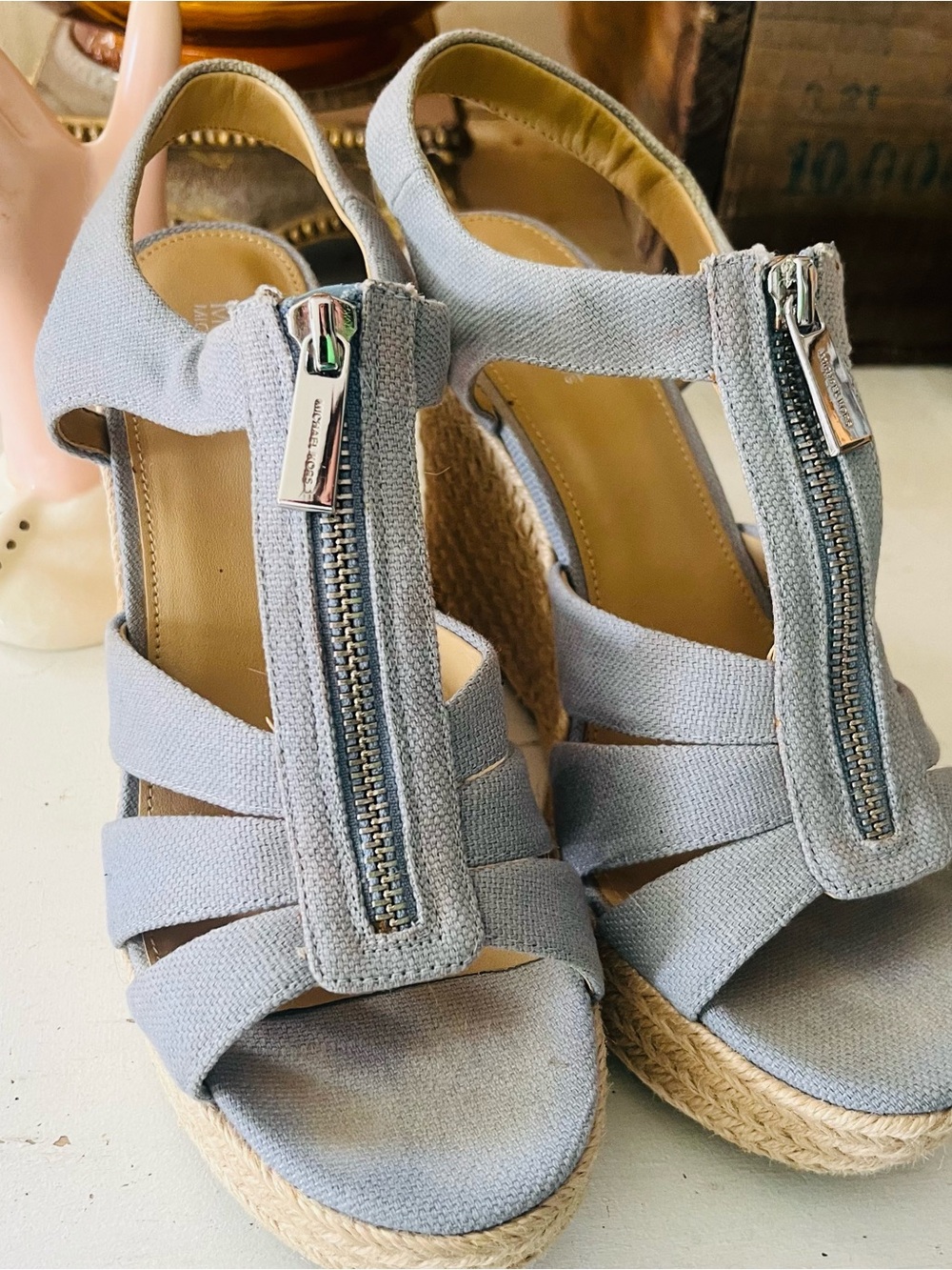 Light Blue Michael Kors Wedges